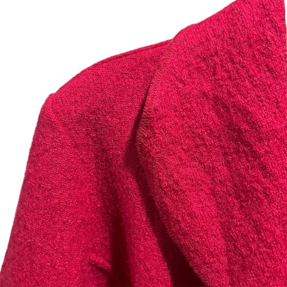Chico's Red Boiled Wool Blazer Minimalist 8 - Picture 2 of 9
